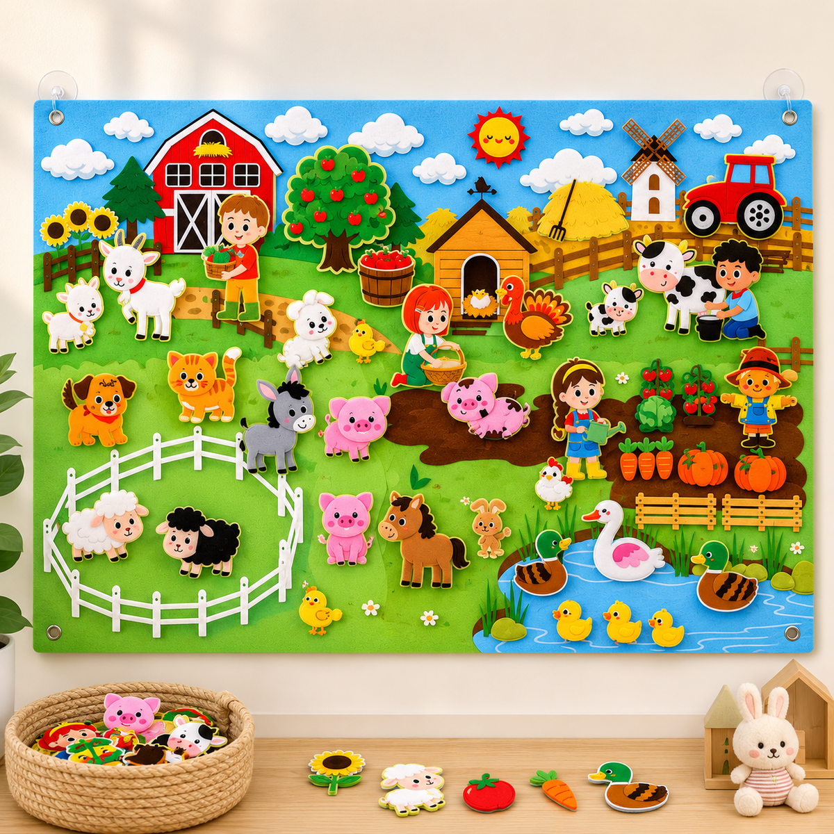 Montessori Wall Farm