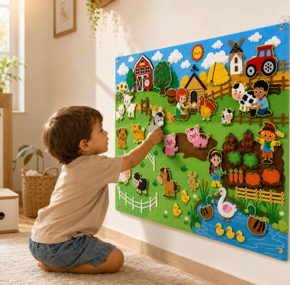 Montessori Wall Farm