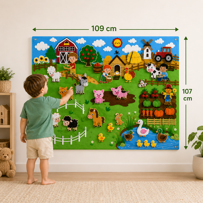 Montessori Wall Farm
