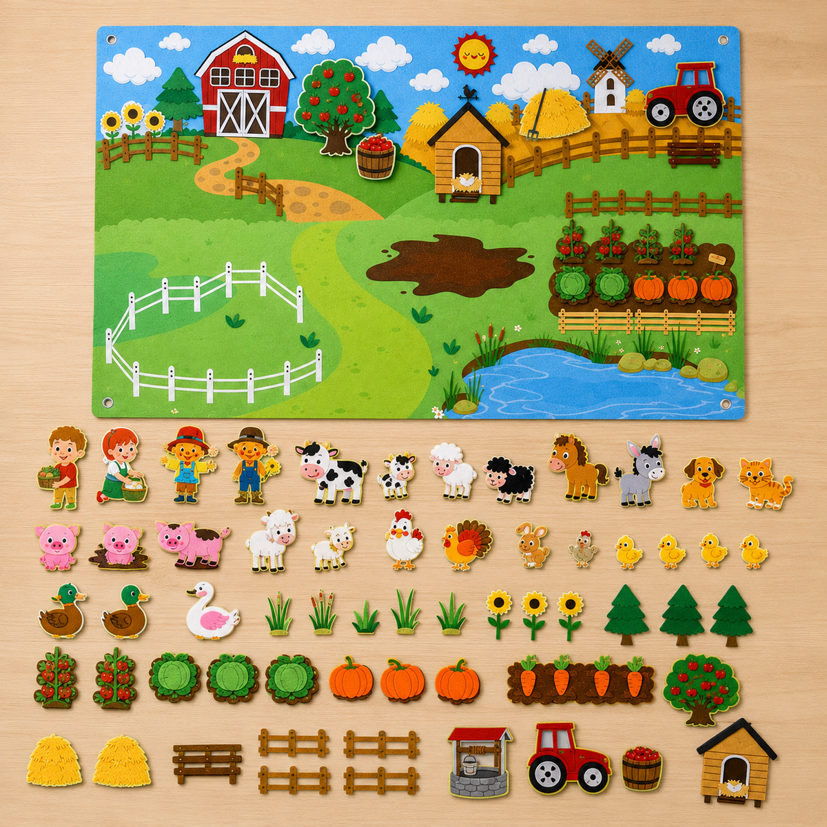 Montessori Wall Farm