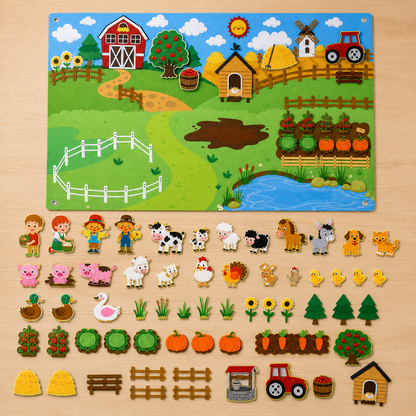 Montessori Wall Farm
