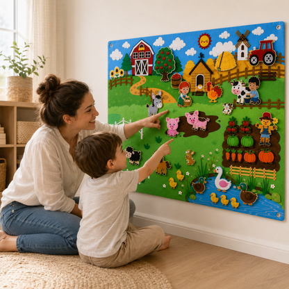 Montessori Wall Farm