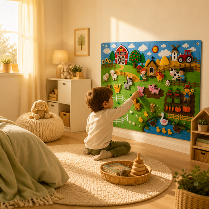 Montessori Wall Farm